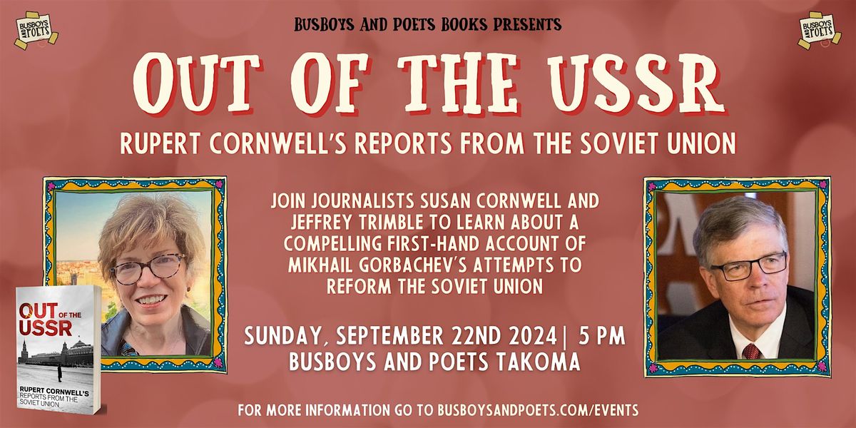 OUT OF THE USSR | A Busboys and Poets Books Presentation