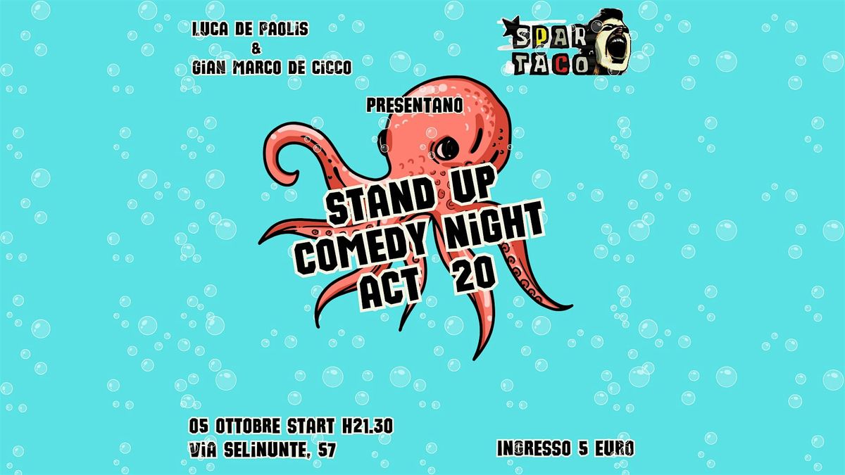 Stand Up Comedy Night a SPARTACO