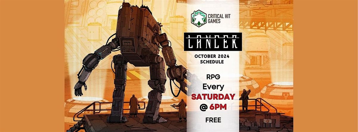 RPG Lancer Nights at Critical Hit Games