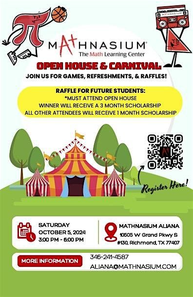 Mathnasium of Aliana-  BTS Open House Carnival!!!