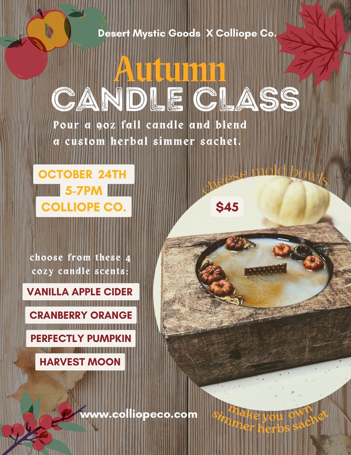 Autumn Candle Class