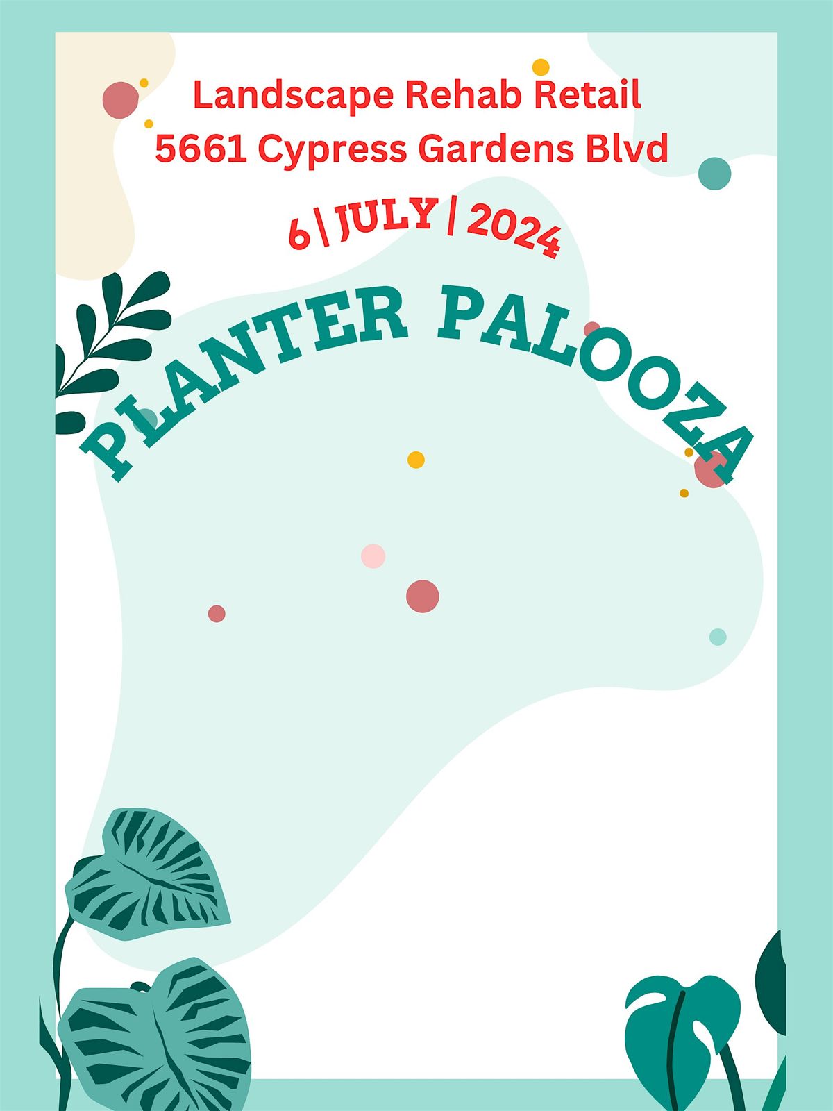 FOURTH OF JULY: PLANTER PALOOZA