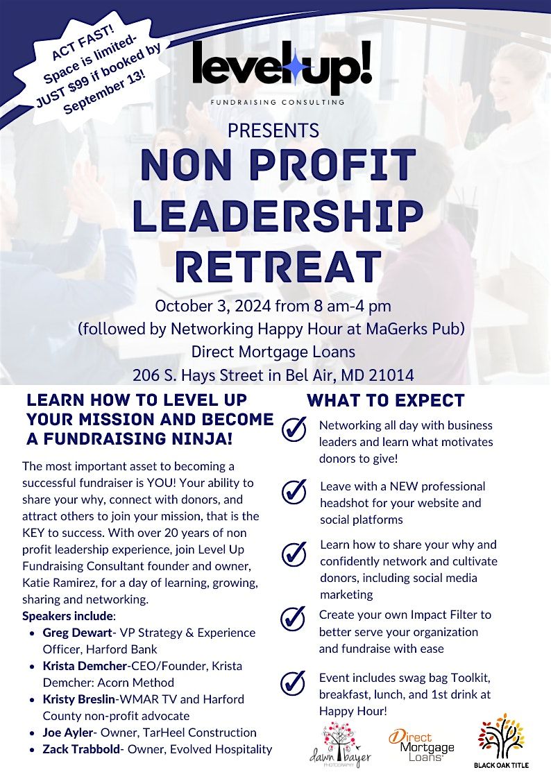 Non Profit Fundraising Retreat