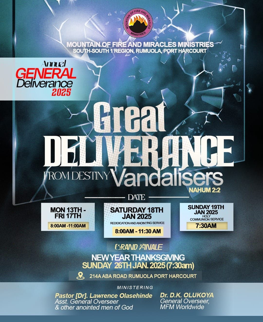 Annual General Deliverance Program 2025