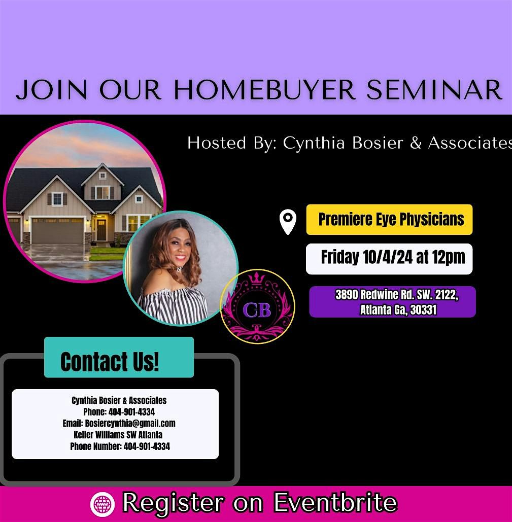 Unlock the Door to Your Dream Home: Homebuyer Seminar with Cynthia Bosier