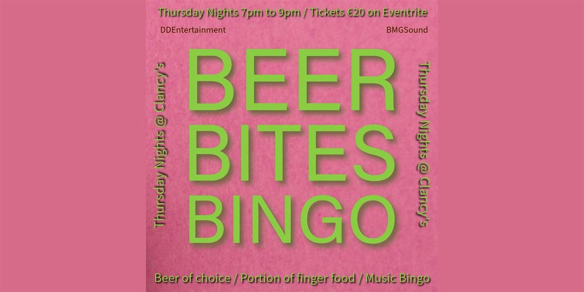 Beer Bites Bingo