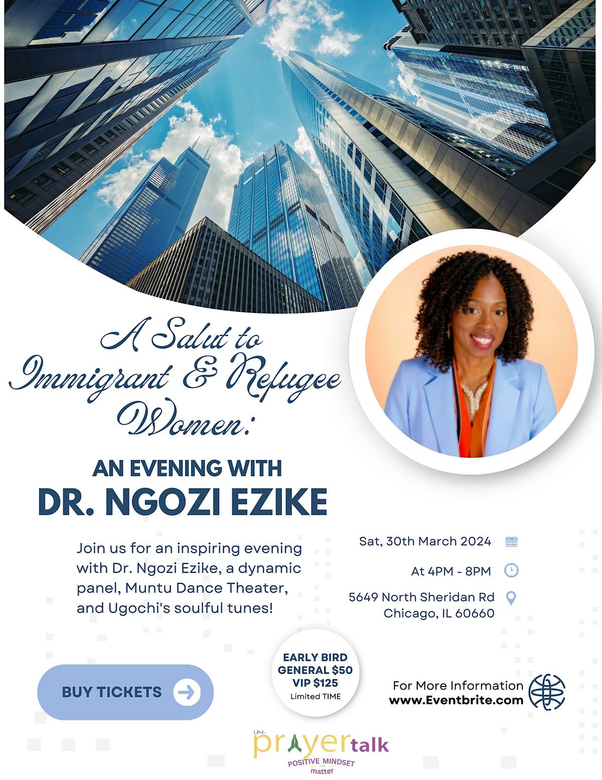 A Salut to Immigrant & Refugee Women: An Evening With Dr. Ngozi Ezike