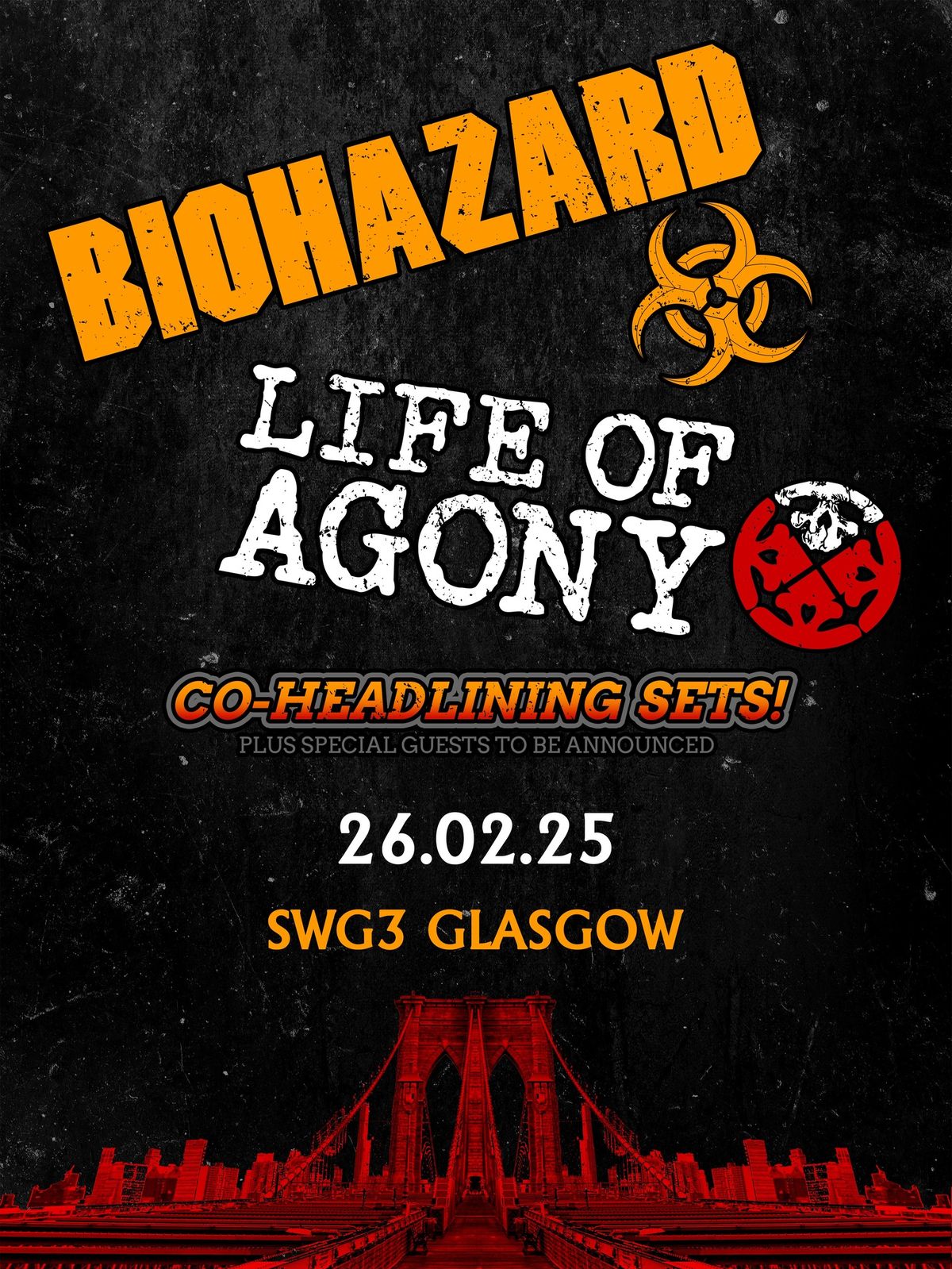 Biohazard & Life of Agony | Glasgow