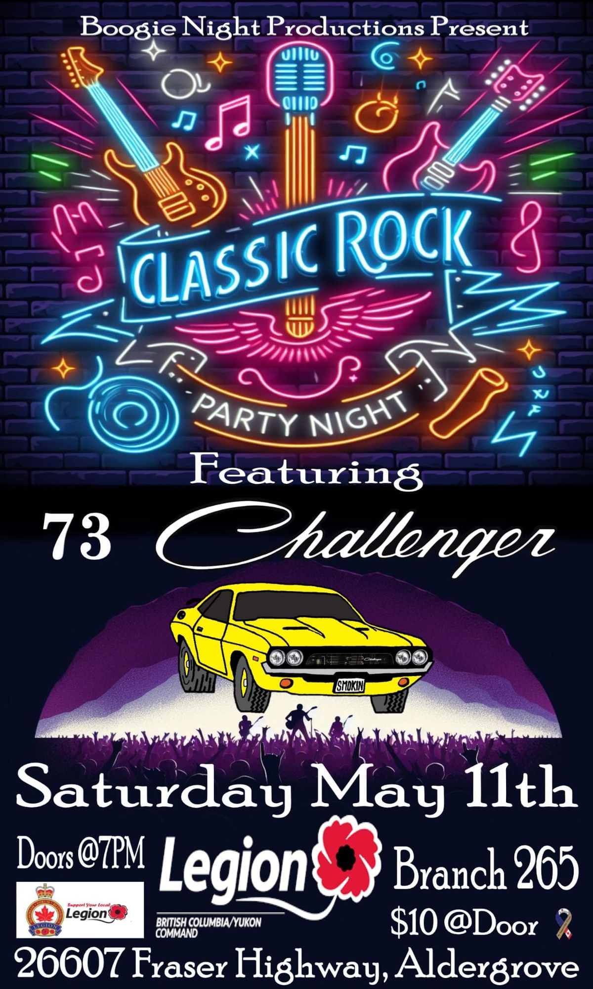 73 Challenger - Live at The Aldergrove Legion 265!!