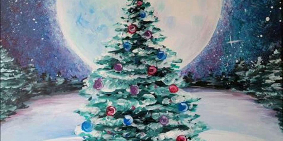 Sparkling Christmas Tree - Paint and Sip by Classpop!\u2122