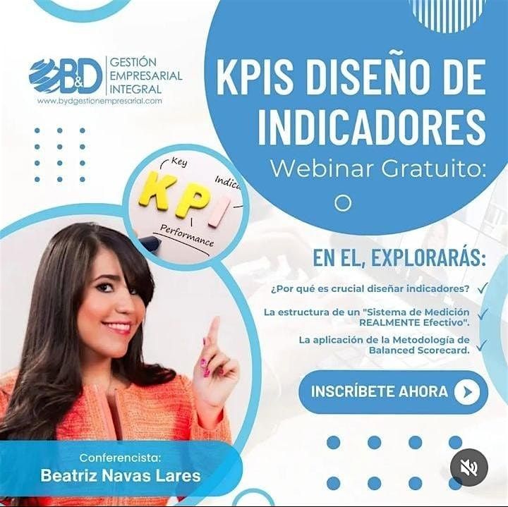 Webinar "KPIs Dise\u00f1o de Indicadores" (45 minutos)