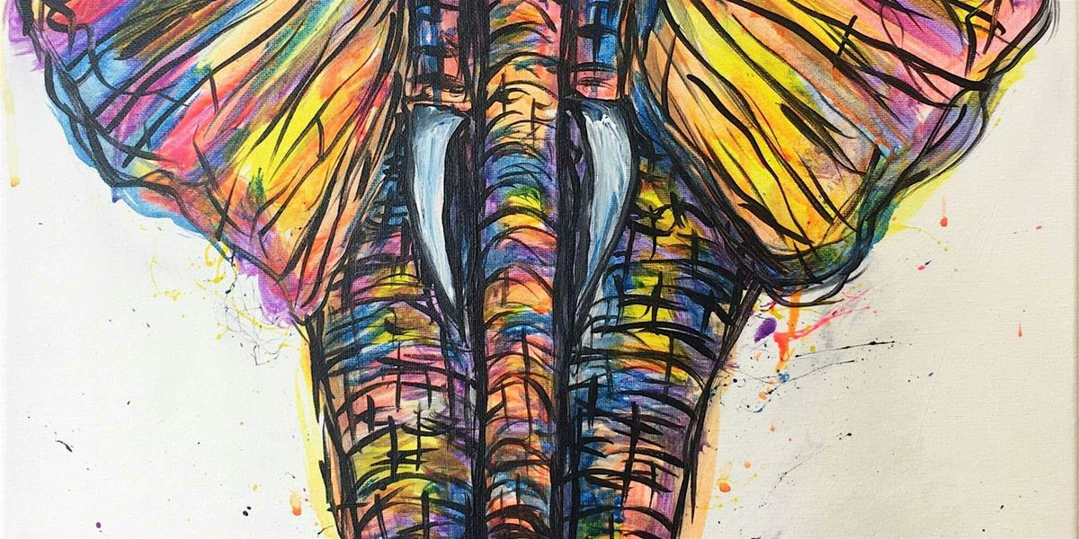 Eclectic Elephant - Paint and Sip by Classpop!\u2122