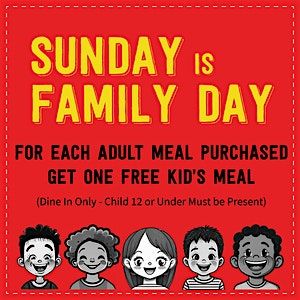 Sunday is Family Day!