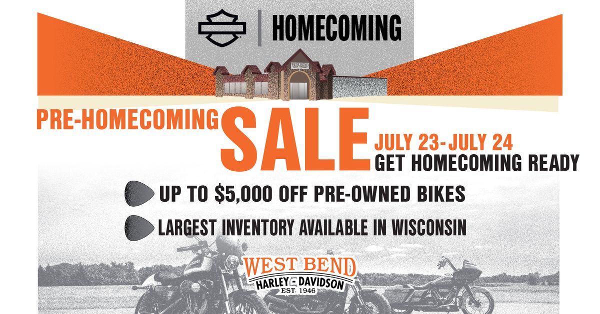 Pre-Homecoming Pre-Owned Sale 