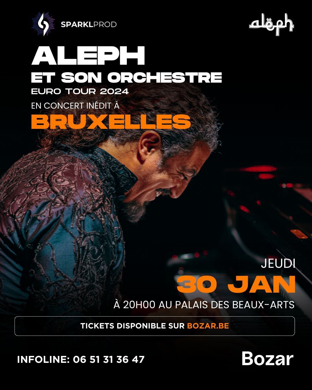 Concert in\u00e9dit du grand artiste ALEPH \u00e0 Bruxelles