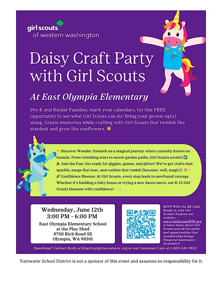Daisy Craft Party in East Olympia