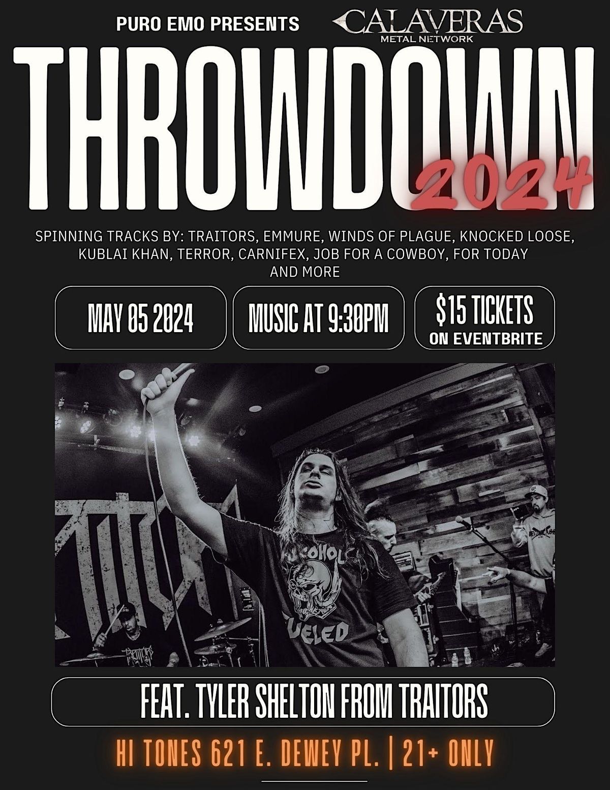 Puro Emo Presents: Throwdown 2024 with Tyler Shelton from Traitors