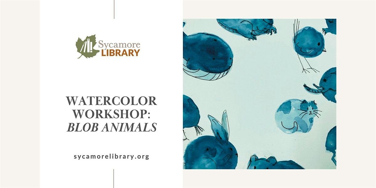Spring Watercolor Workshop: Blob Animals