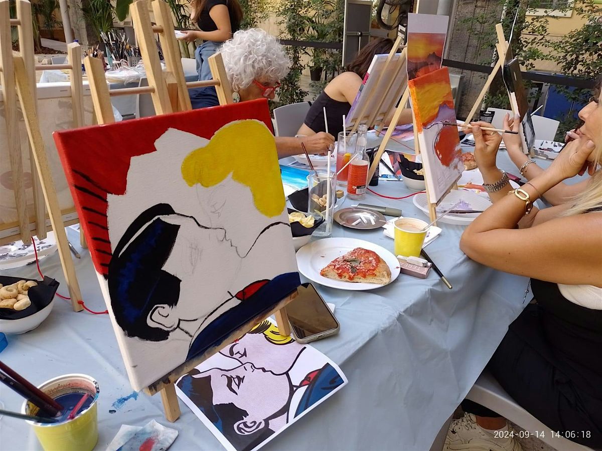 WORKSHOP DI PITTURA CON APERITIVO IN CENTRO CITTA'