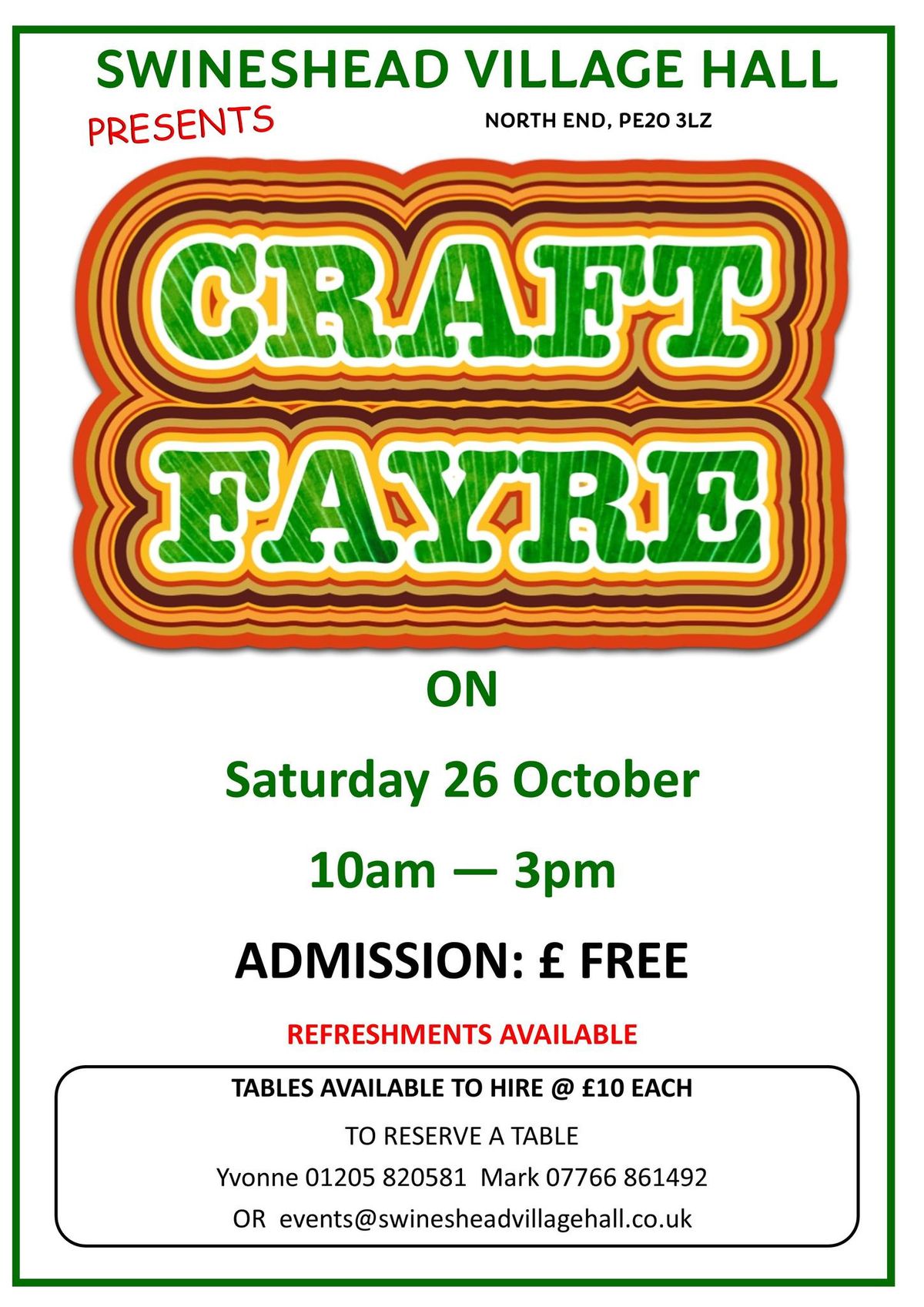 Autumn \/ Winter Craft Fayre