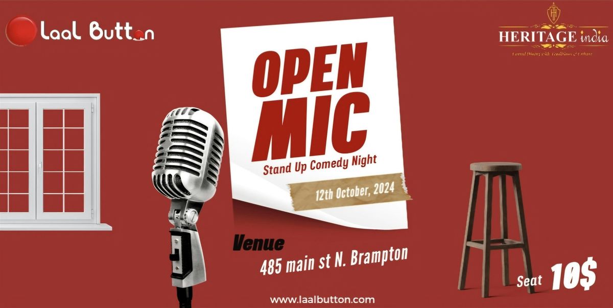 Open Mic Standup Comedy Night