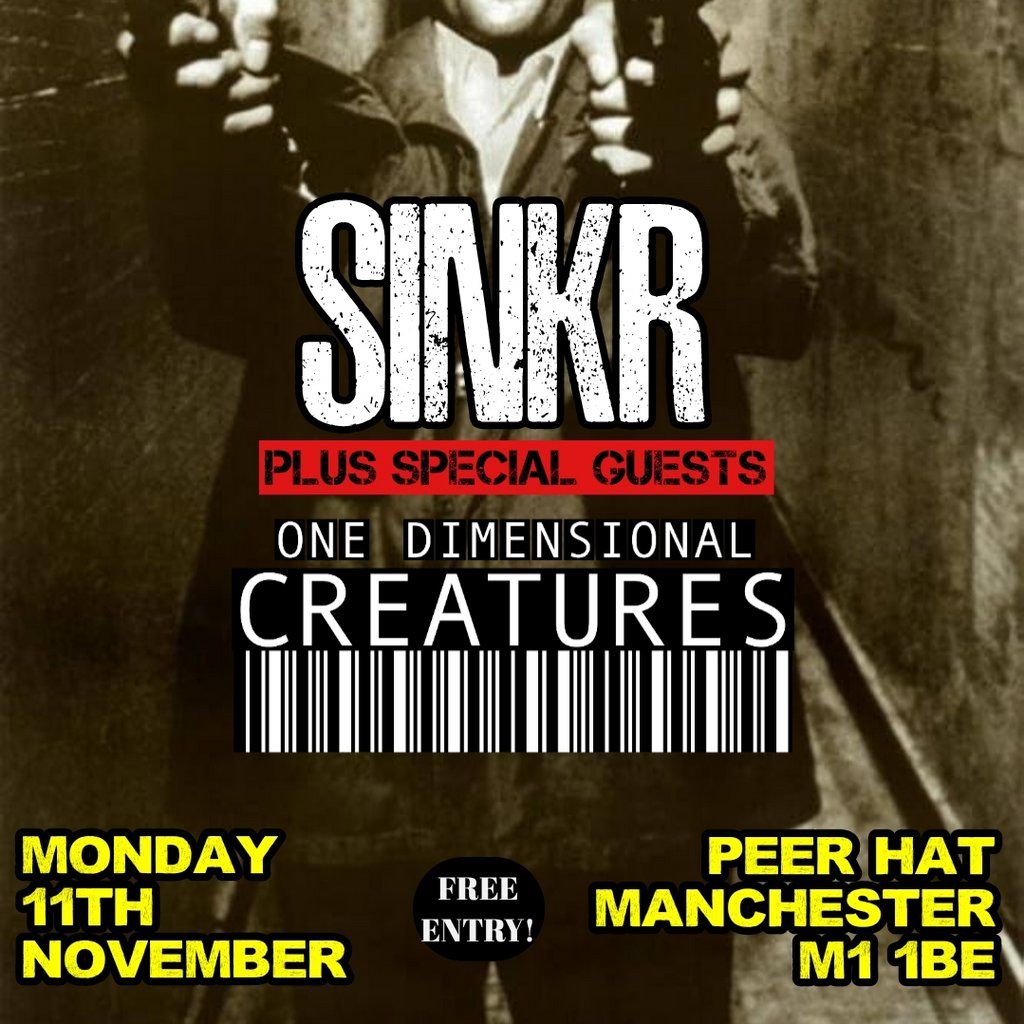 SINKR & One Dimensional Creatures @ The Peer Hat, Manchester, UK