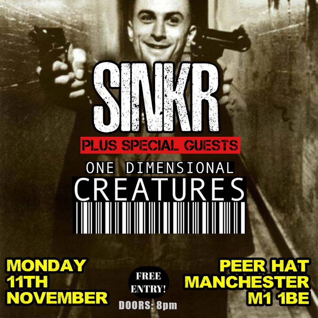 SINKR & One Dimensional Creatures @ The Peer Hat, Manchester, UK