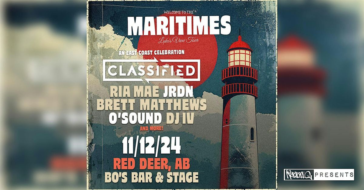 Classified Live in Red Deer Nov 12th at Bo's Bar & Stage w\/ special guests