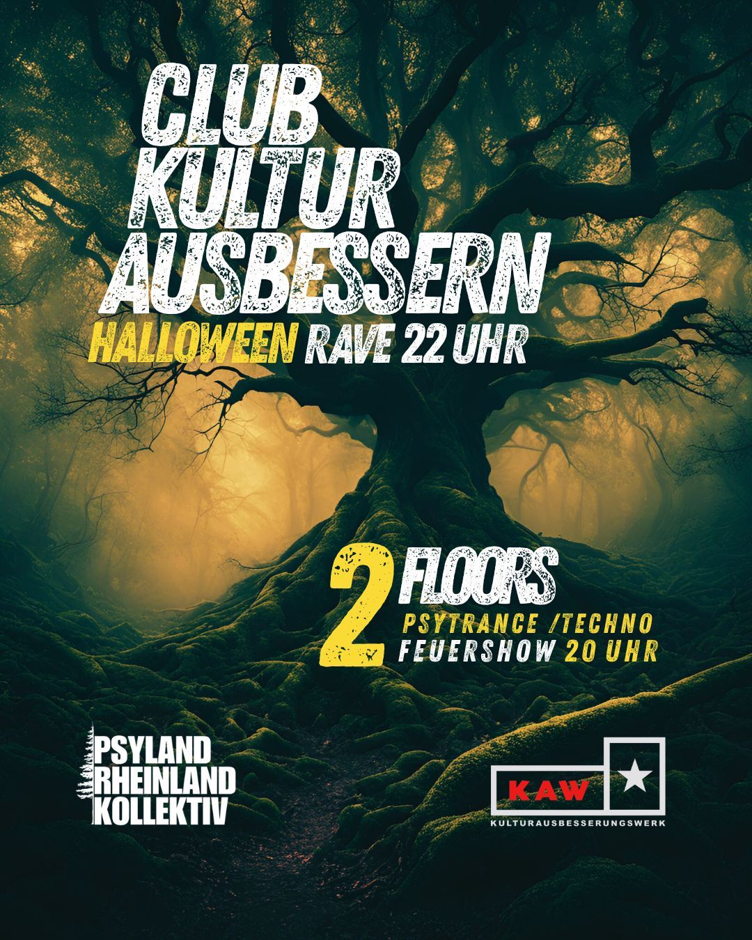 Halloween Rave Club Kultur Ausbessern 