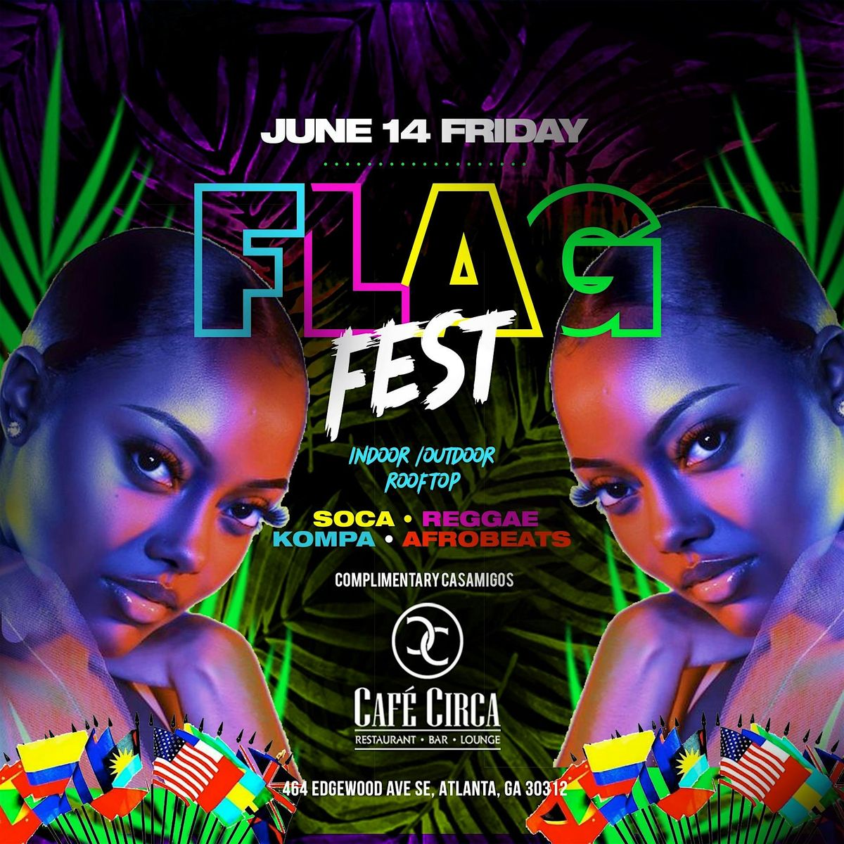 Flag Fest Caribbean Rooftop Edition @ Cafe Circa ATL