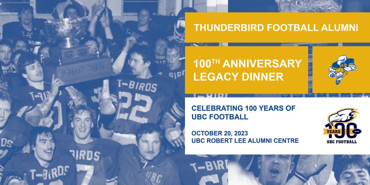 Thunderbird Football Alumni 100th Anniversary Legacy Dinner