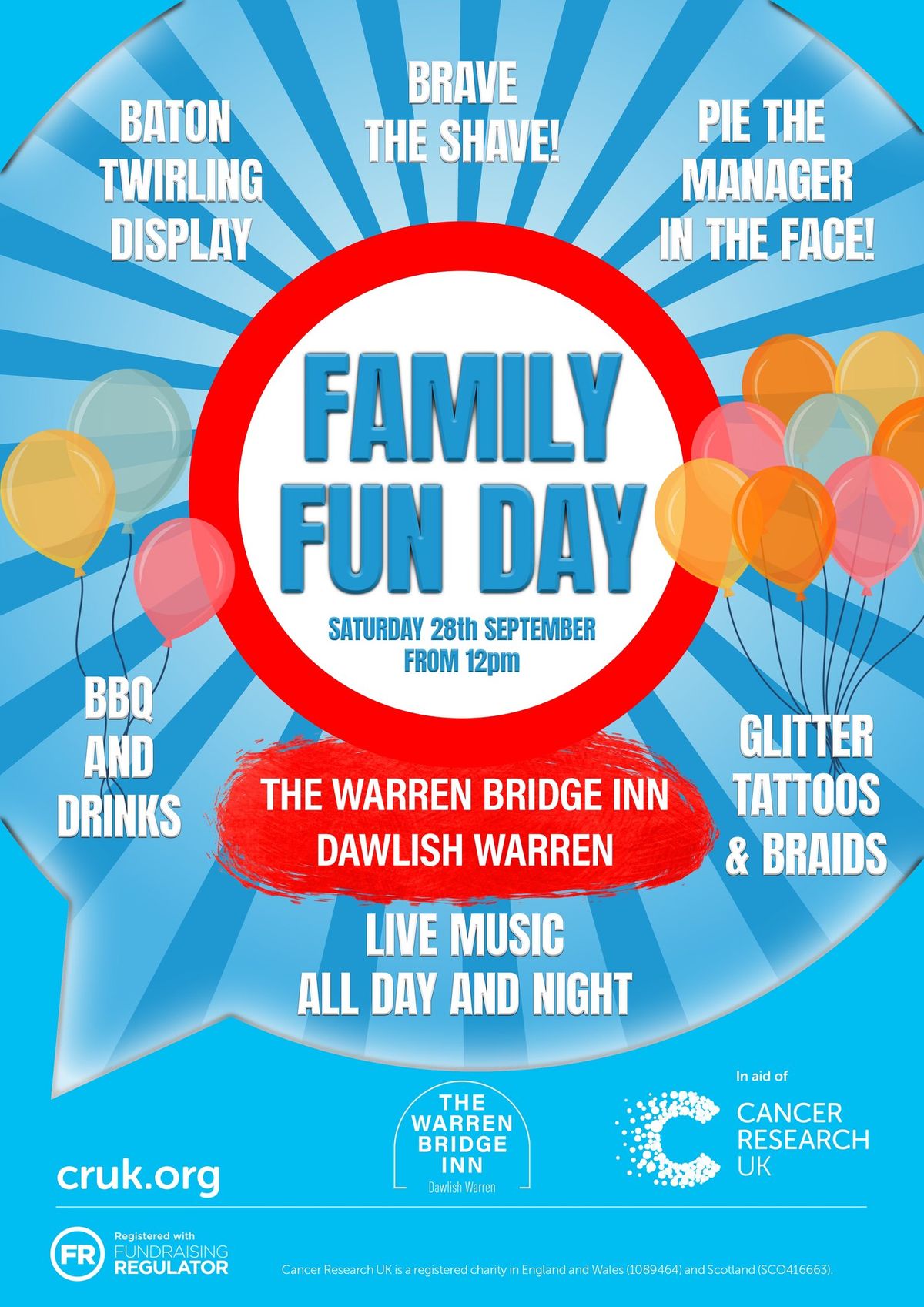 Charity Family Fun Day - in aid of Cancer Research UK