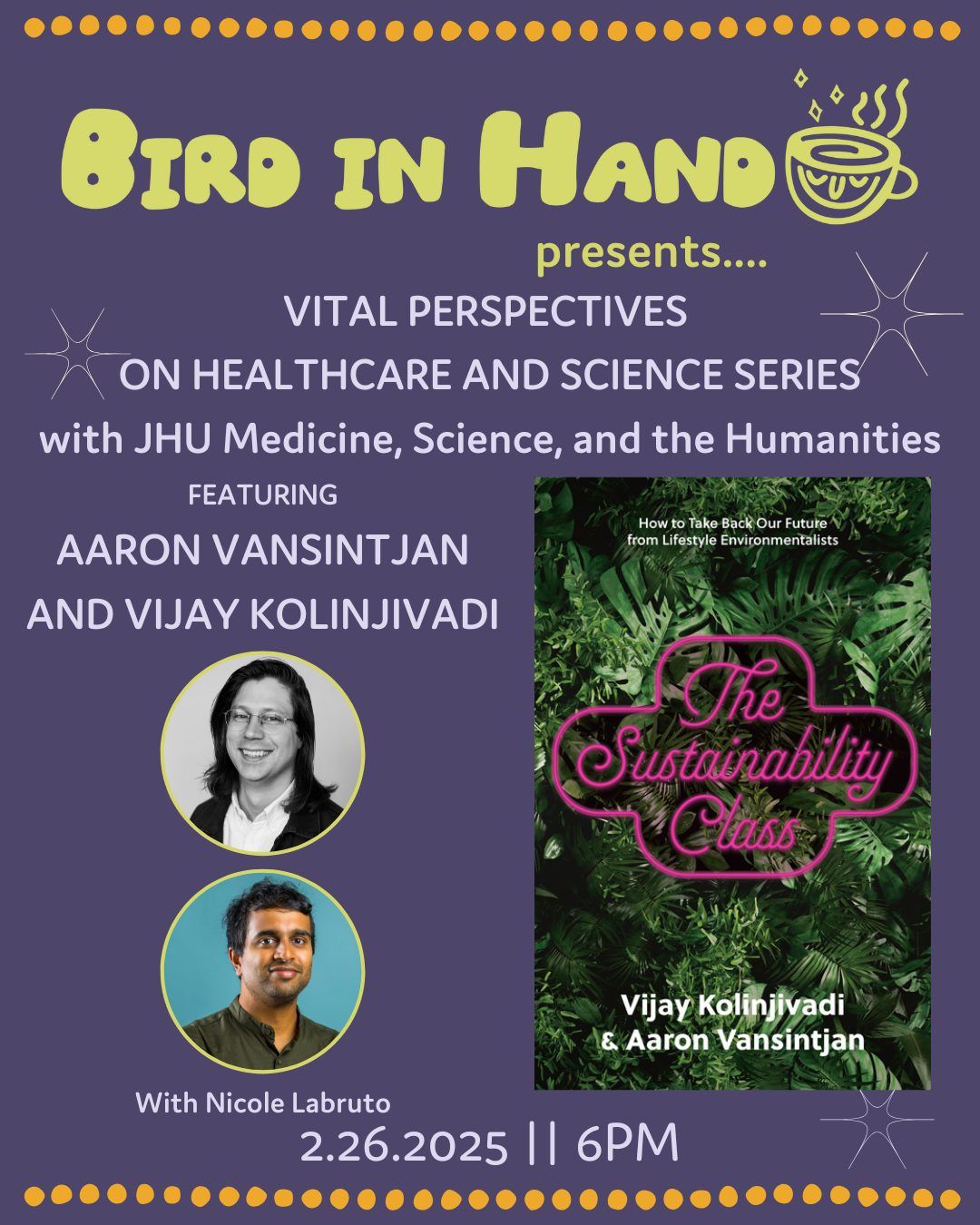 Vital Perspectives on Healthcare and Science, featuring Aaron Vansintjan and Vijay Kolinjivadi, auth