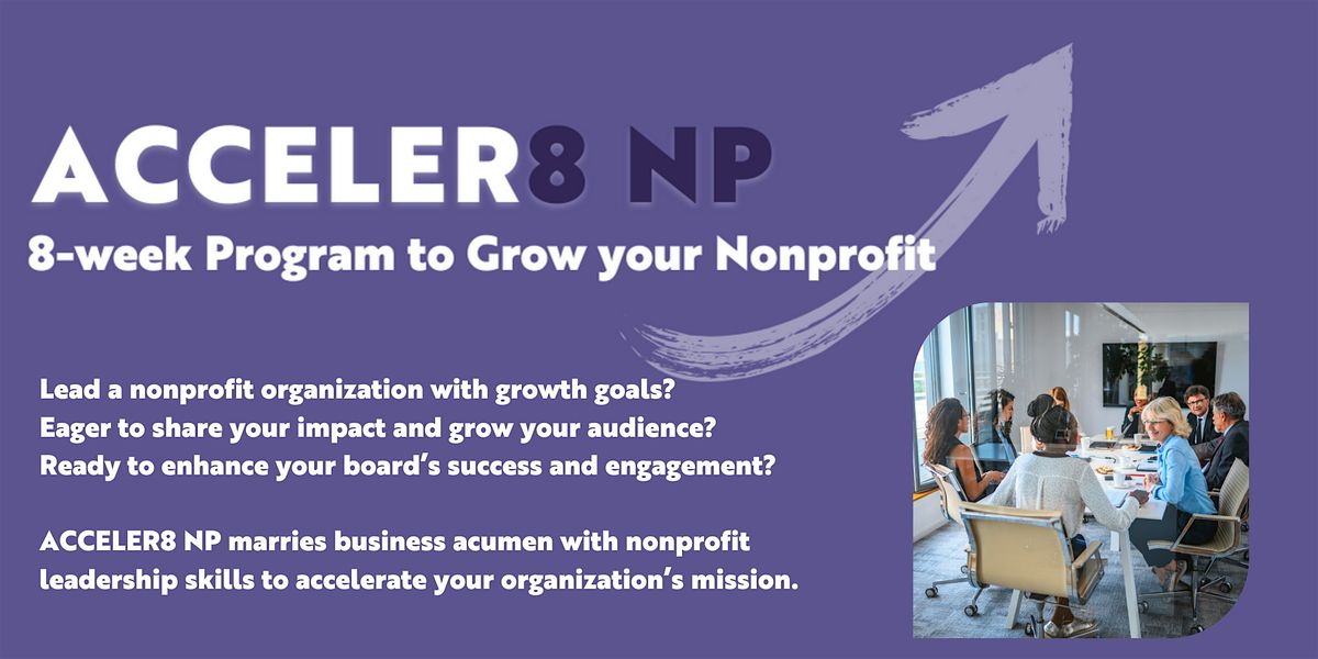 ACCELER8 NP for Non-Profit Organizations