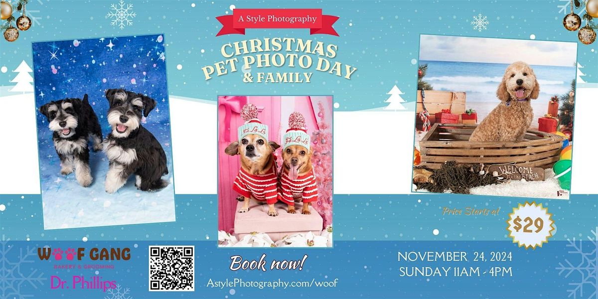 Christmas Pet and Family Photo Event