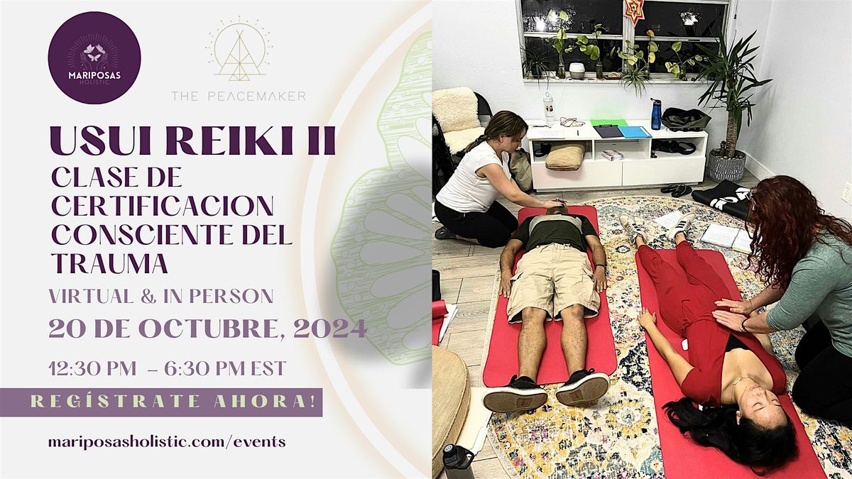 Usui Reiki II | Clase De Certificacion Consciente del Trauma