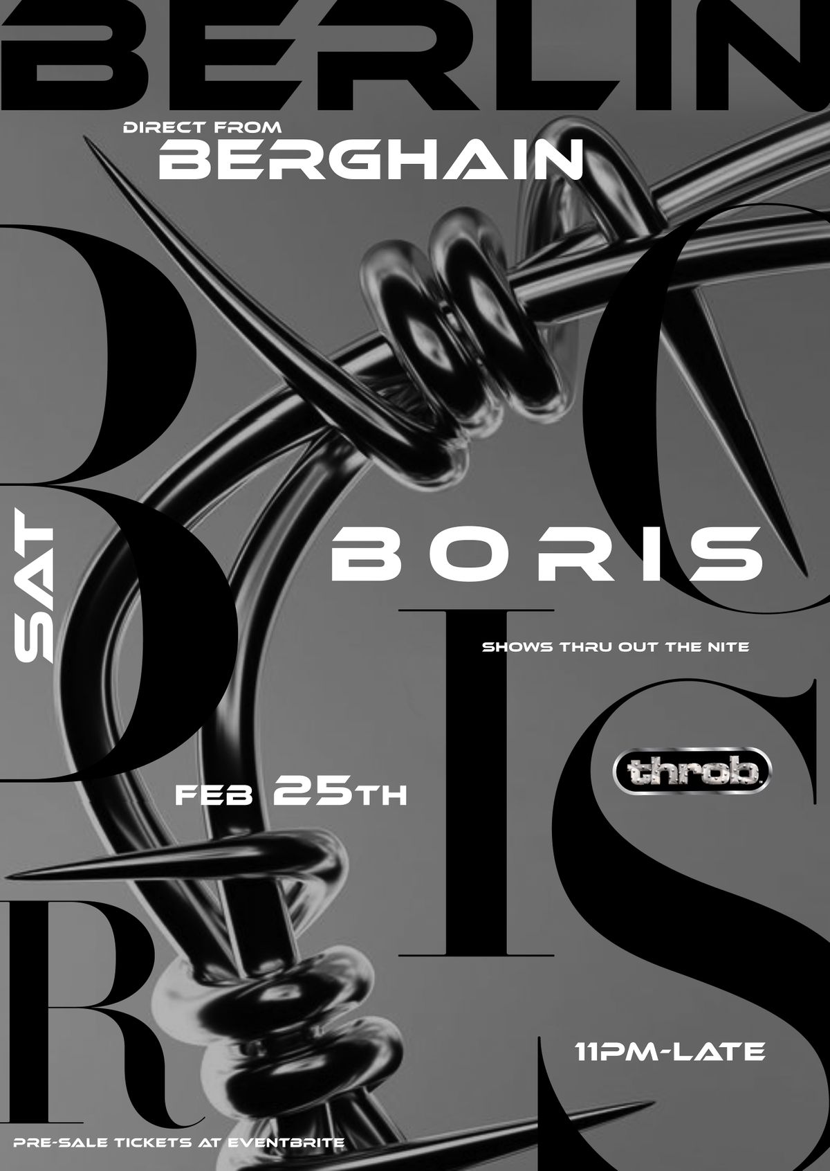 BORIS is Back from BERGHAIN Berlin Mardi Gras Re-Opening @THROB