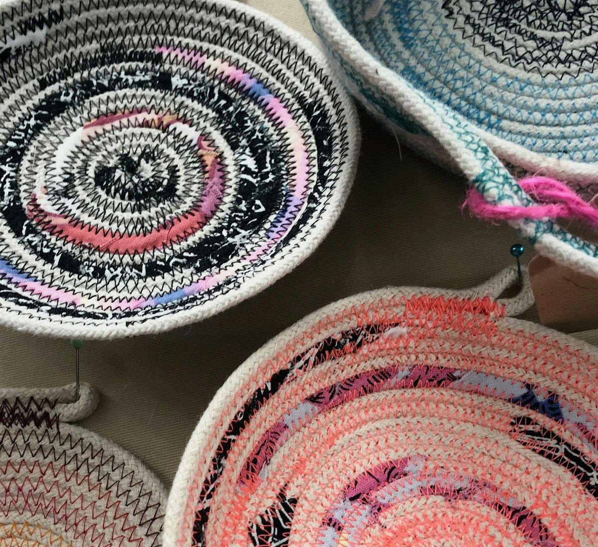 Stitched Bowls Workshop at LarkDesignMake