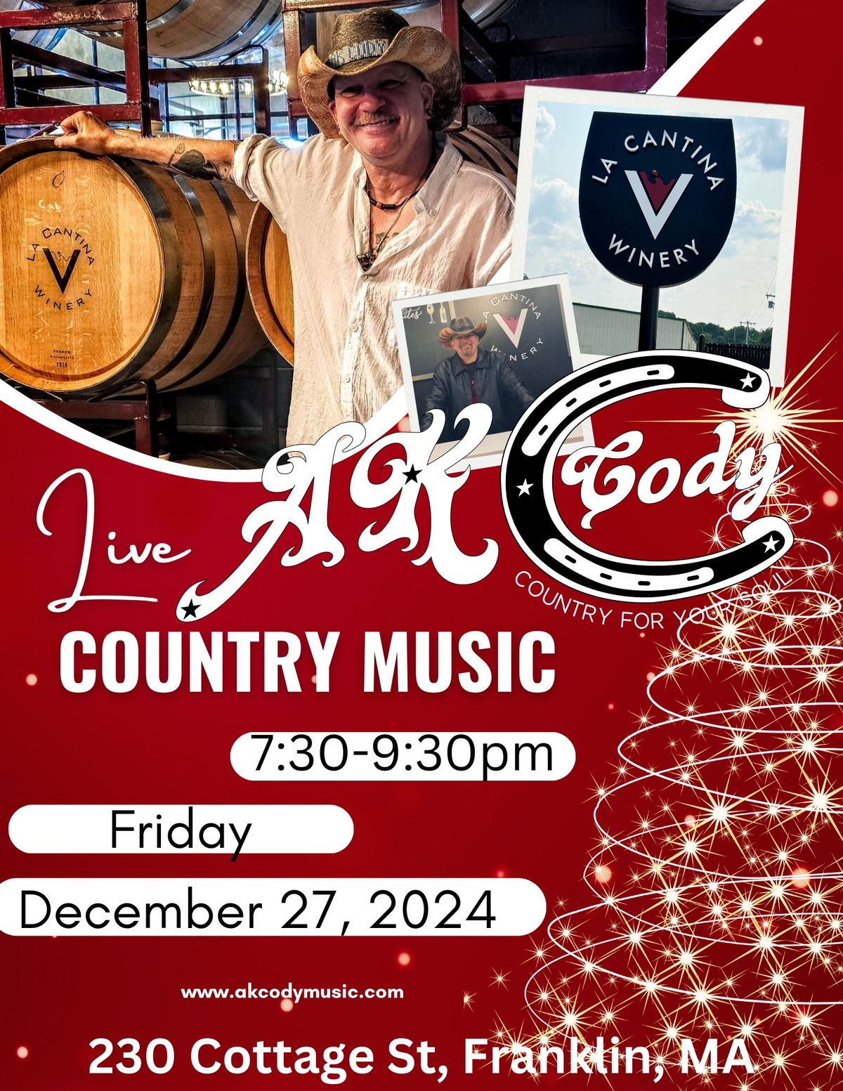 AK Cody Returns to La Cantina Winery!