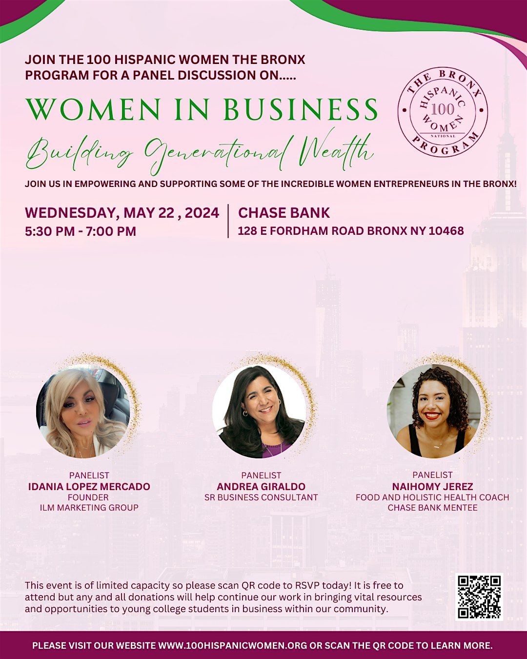 The Bronx Program of 100 HW: Women in Business Building Generational Wealth