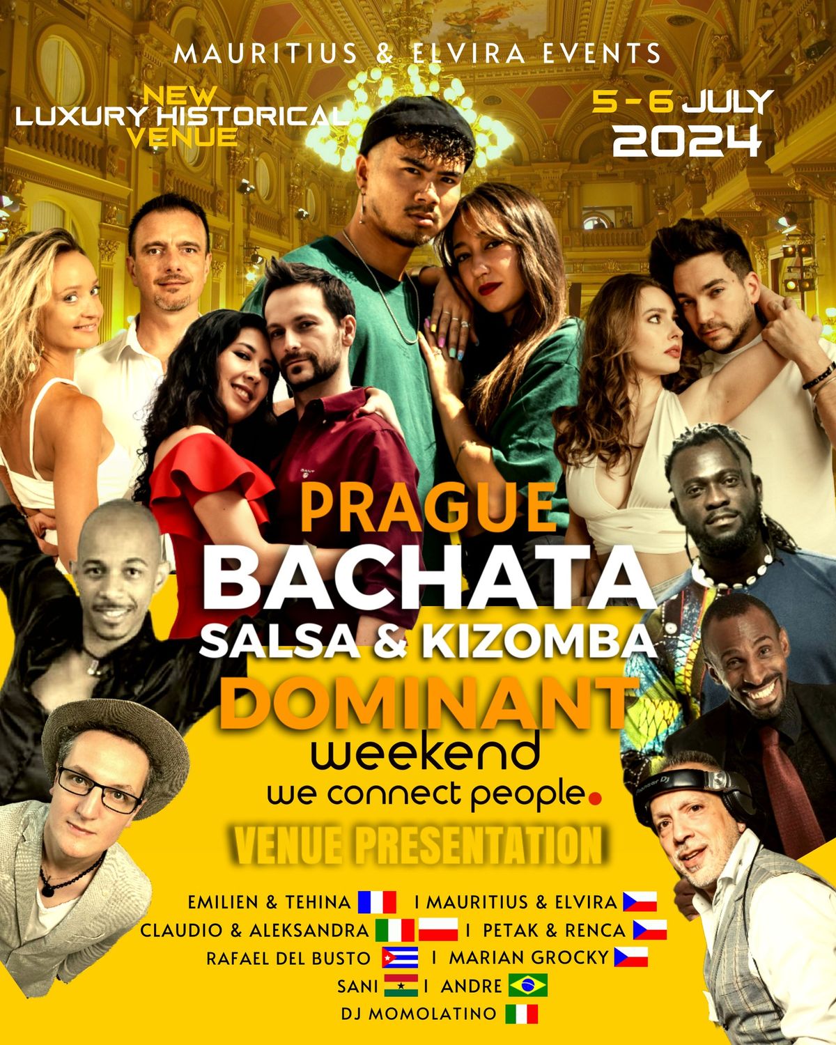 6.7. Prague Bachata (+Salsa+Kizomba) Dominant Weekend with Emilien & Tehina (Bachata Influence)