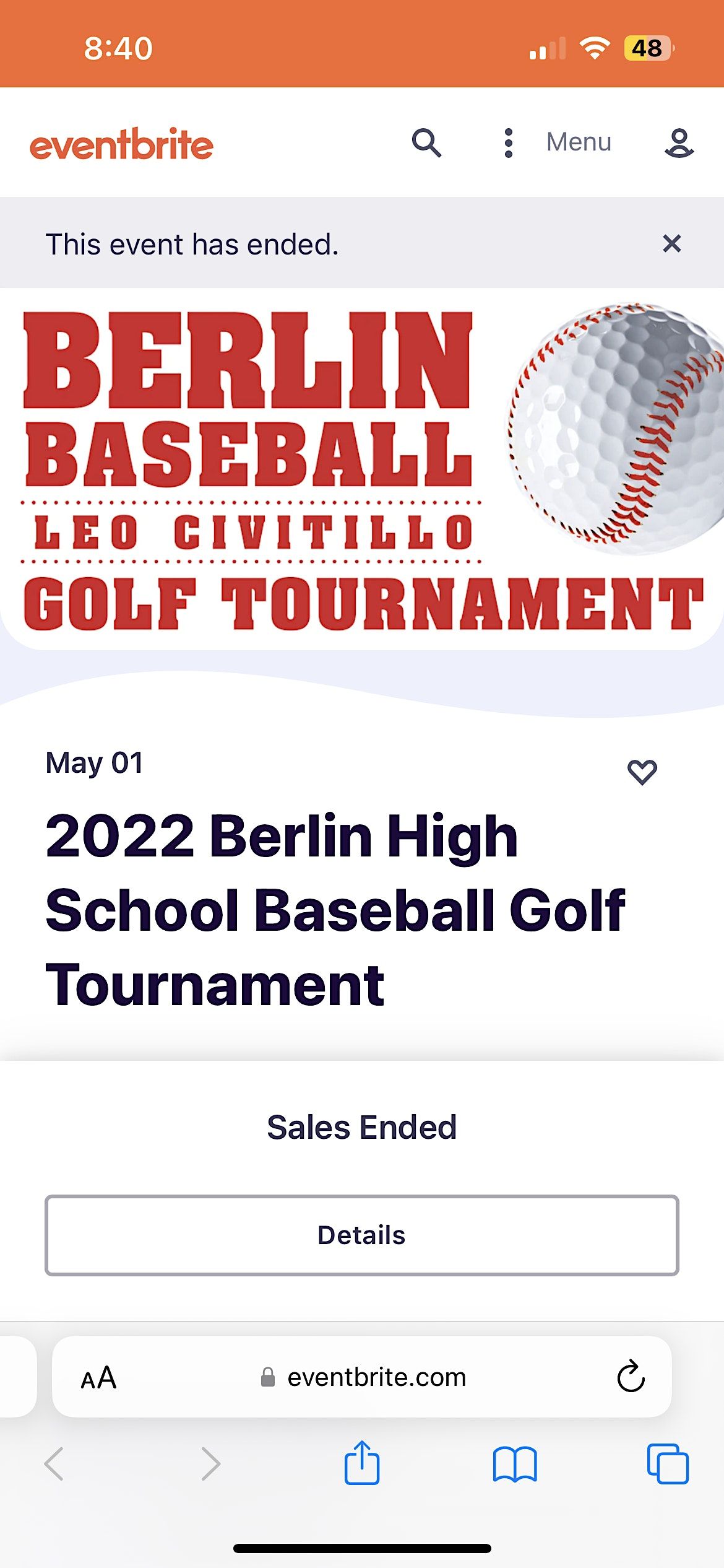 2024 Berlin High School Baseball Golf Tournament