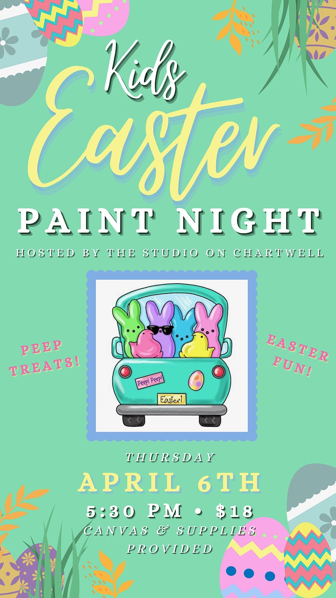 Kids Easter Paint Night, 3546 W Chartwell Rd, Peoria, 6 April 2023