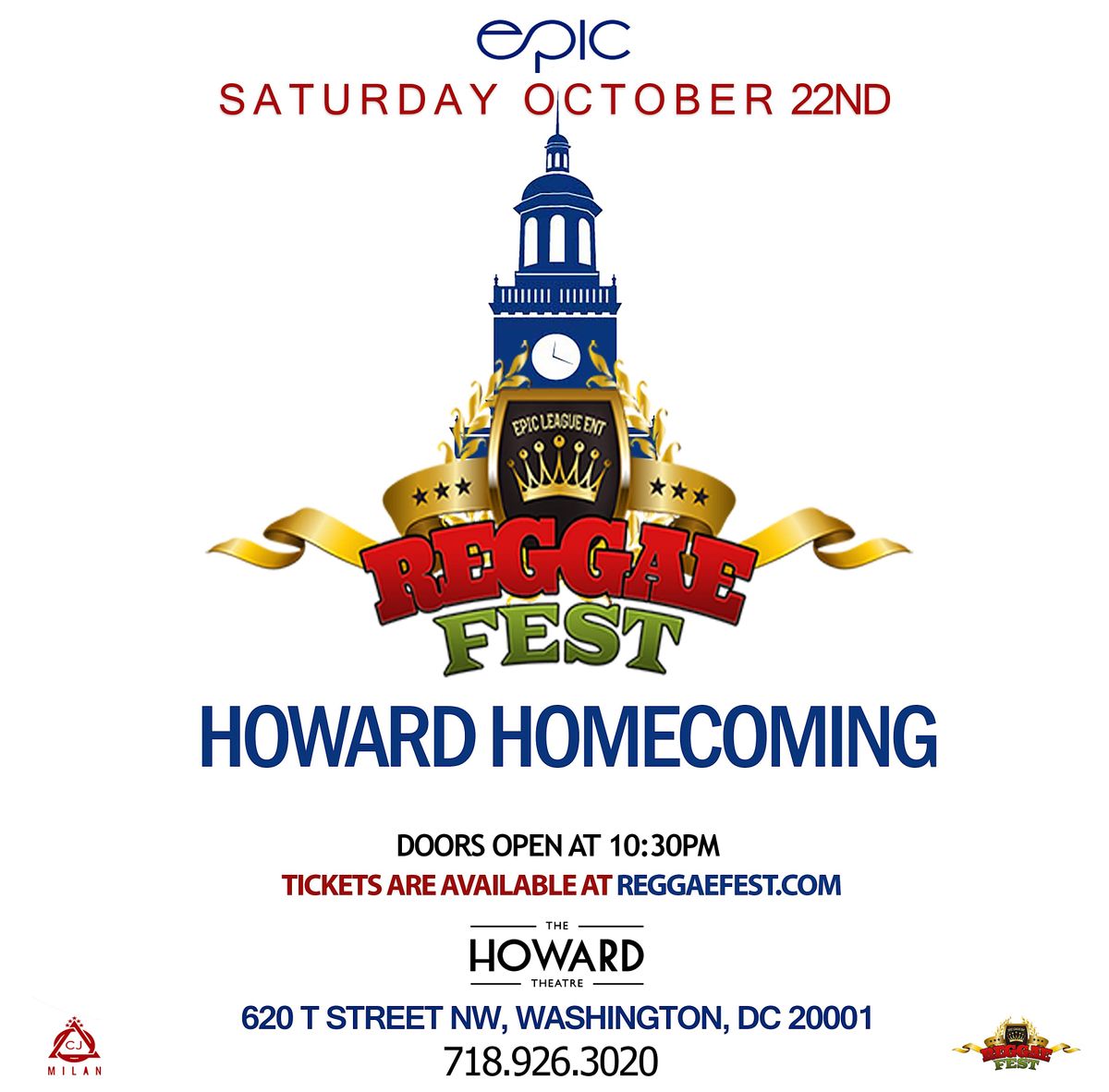 Reggae Fest D.C. Howard Homecoming at The Howard Theatre
