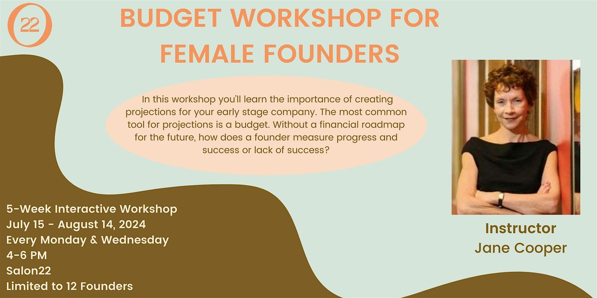 Budget Workshop for Female Founders