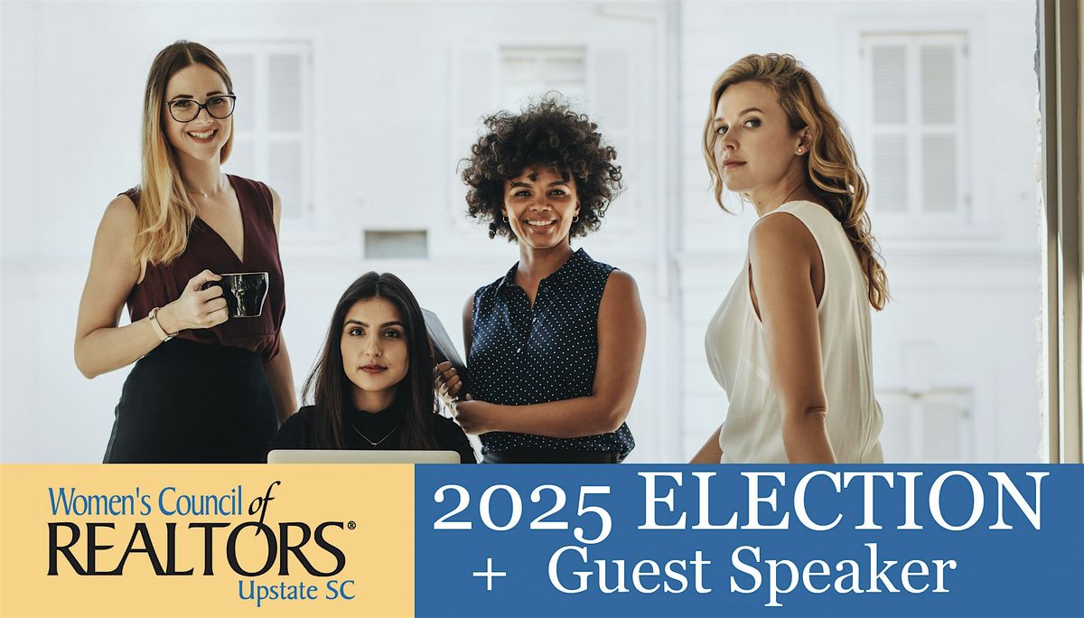 WCR Upstate SC- 2025 Election of Officers + Guest Speaker Jess Legge