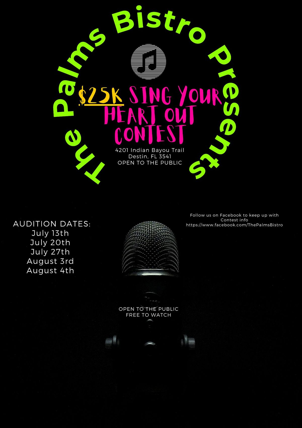 $25K SiNG YOUR HEART OUT CONTEST