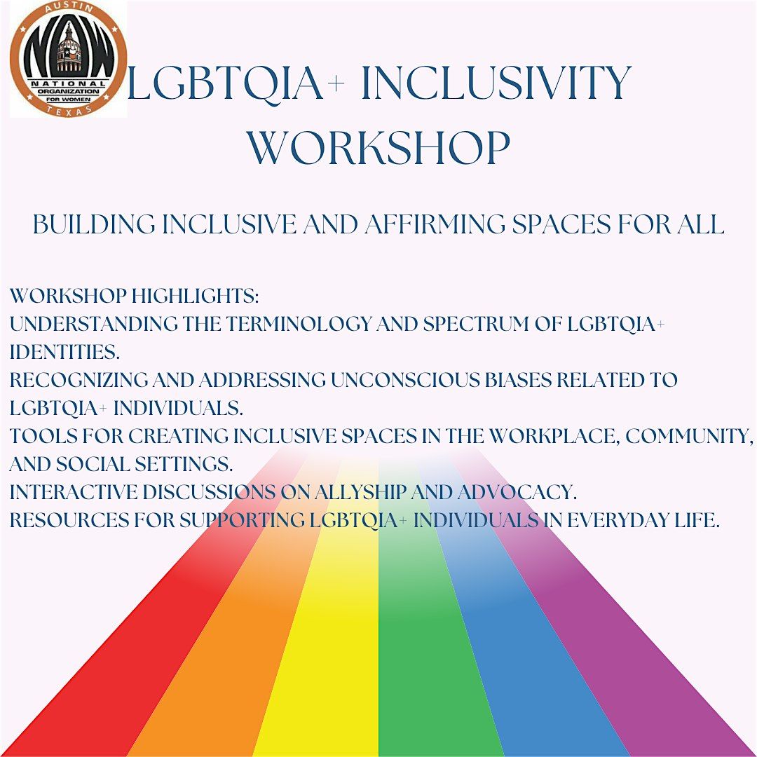 Austin NOW: LGBTQIA+ Inclusivity Workshop