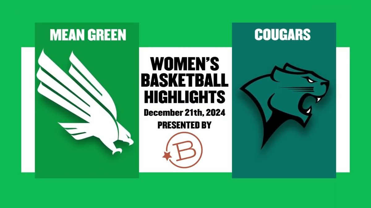 North Texas Mean Green Women's Basketball vs. Memphis Tigers