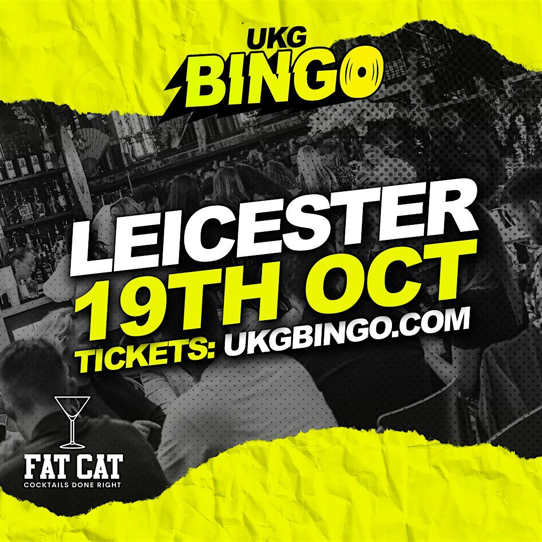 UKG BINGO Sat 19th Oct